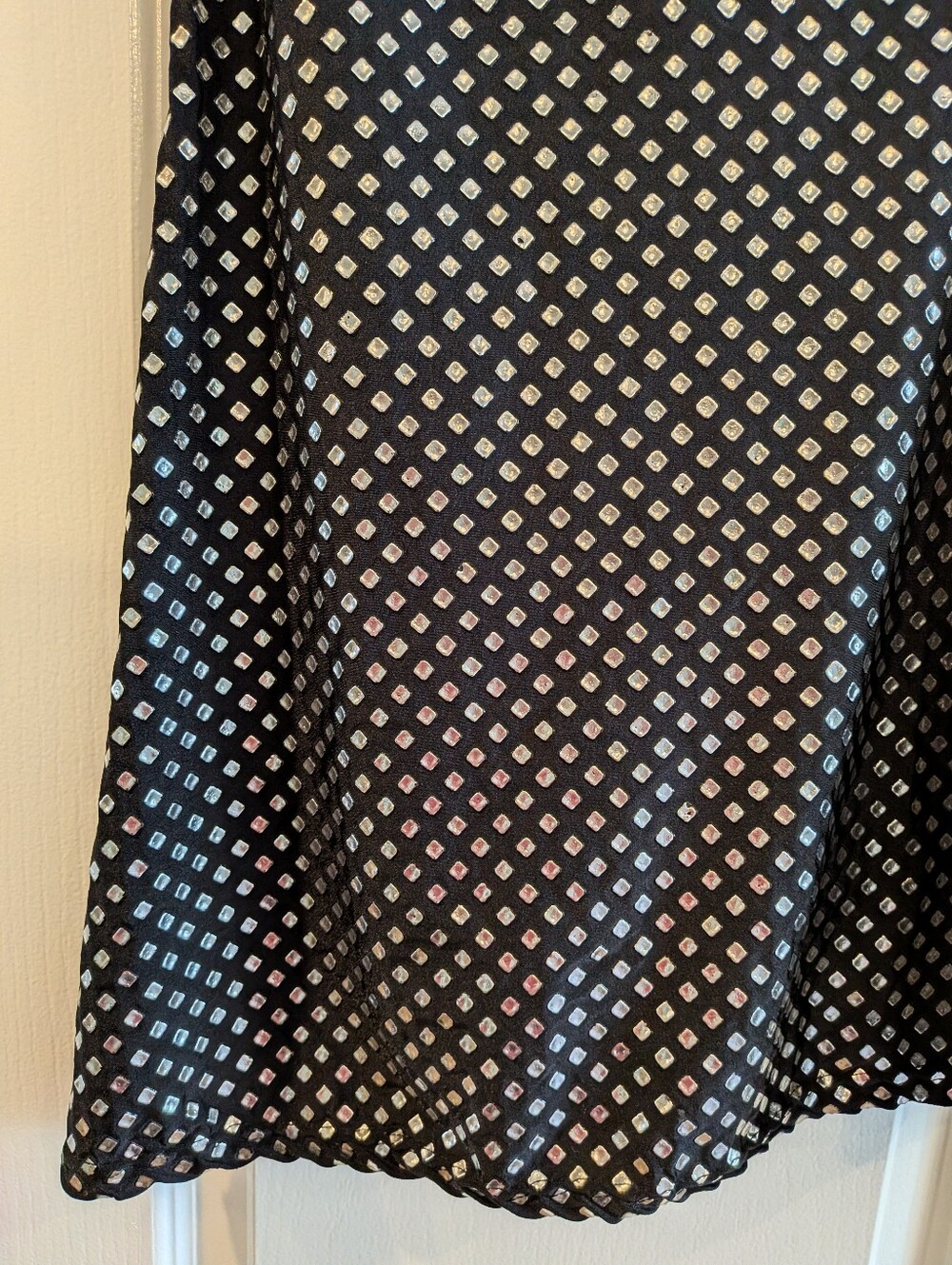 Lip Service Vintage 90s Punk Goth Studded Black One Shoulder Mini Dress Size M - Picture 6 of 11